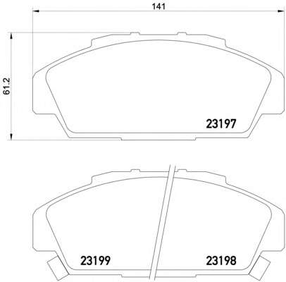 Комплект тормозных колодок, дисковый тормоз