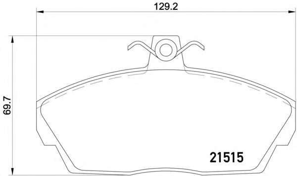Комплект тормозных колодок, дисковый тормоз