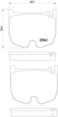 Комплект тормозных колодок, дисковый тормоз