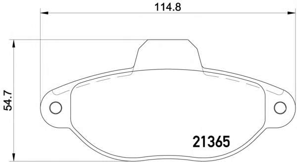 Комплект тормозных колодок, дисковый тормоз