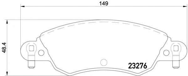 Комплект тормозных колодок, дисковый тормоз