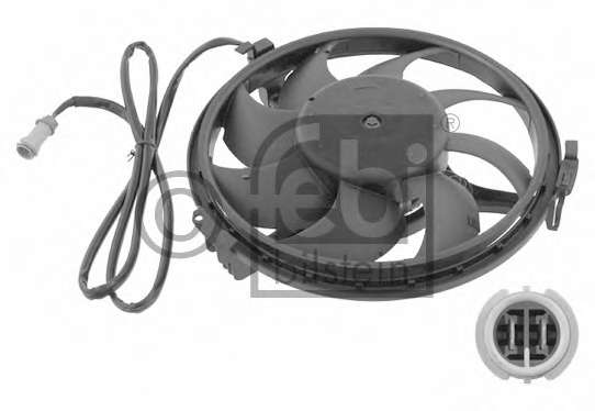 Электродвигатель, вентилятор радиатора