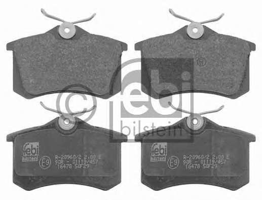 Комплект тормозных колодок, дисковый тормоз