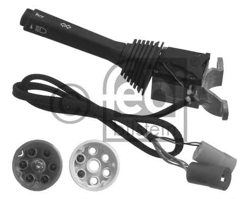 Мигающий указатель. Выключатель на колонке рулевого управления. Выключатель, звуковой сигнал