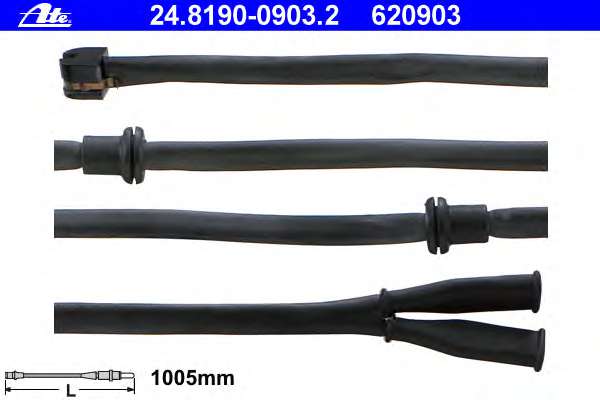 Сигнализатор, износ тормозных колодок