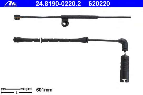 Датчик износа тормозных колодок (передних) BMW 3 (E46) 98-05 (L=601mm)