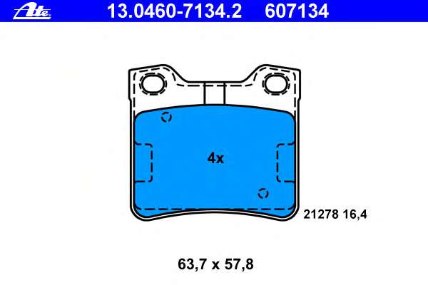 Комплект тормозных колодок, дисковый тормоз
