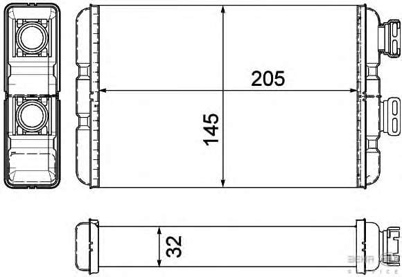 Теплообменник, отопление салона