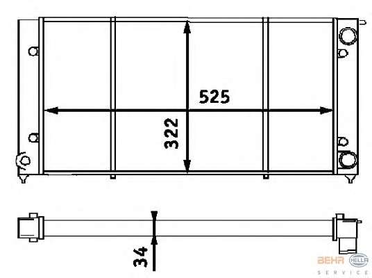 Радиатор, охлаждение двигателя