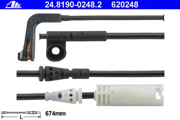 Сигнализатор, износ тормозных колодок