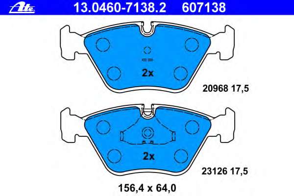 Комплект тормозных колодок, дисковый тормоз