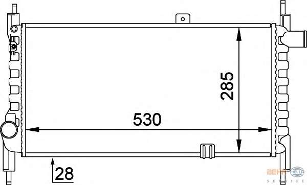 Радиатор, охлаждение двигателя