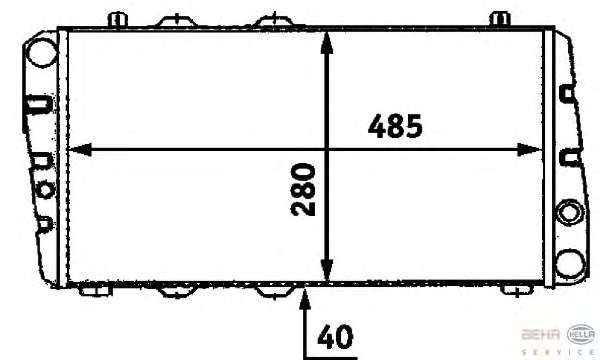 Радиатор, охлаждение двигателя