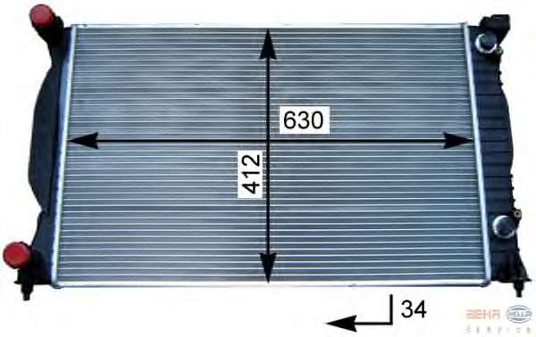 Радиатор, охлаждение двигателя