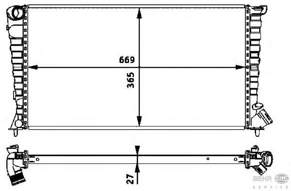 Радиатор, охлаждение двигателя