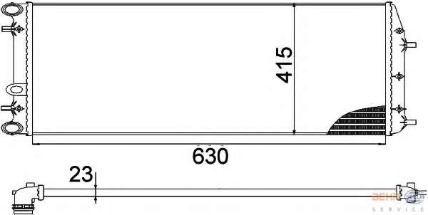 Радиатор, охлаждение двигателя