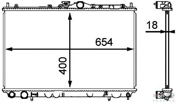 Радиатор, охлаждение двигателя