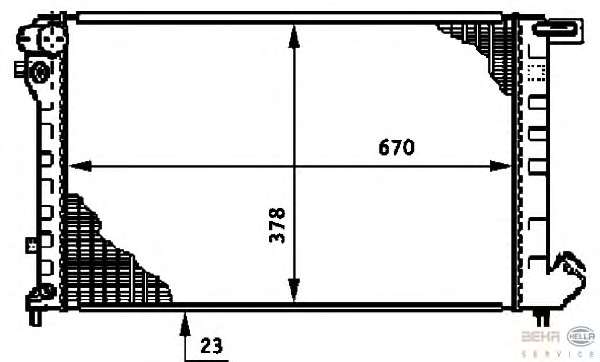 Радиатор, охлаждение двигателя
