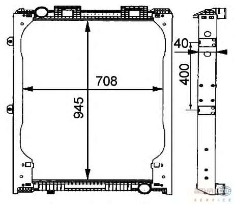 Радиатор, охлаждение двигателя