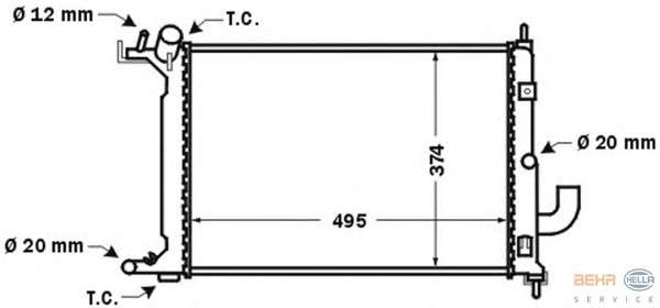 Радиатор, охлаждение двигателя