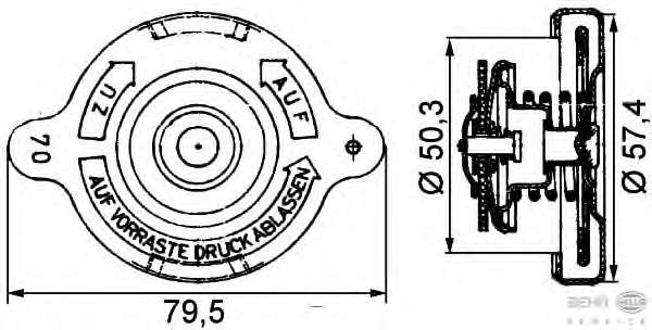 Крышка, резервуар охлаждающей жидкости