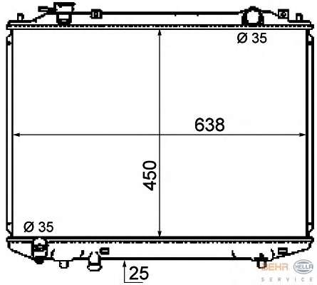 Радиатор, охлаждение двигателя