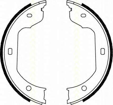 Комплект тормозных колодок, стояночная тормозная система