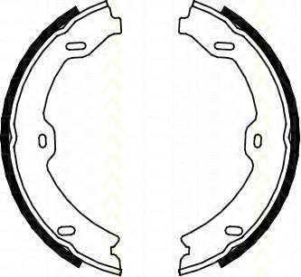 Комплект тормозных колодок, стояночная тормозная система