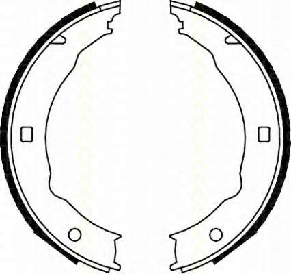 Комплект тормозных колодок, стояночная тормозная система