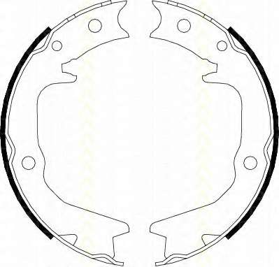 Комплект тормозных колодок, стояночная тормозная система