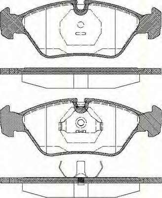 Комплект тормозных колодок, дисковый тормоз