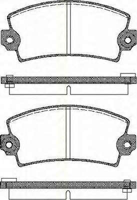 Комплект тормозных колодок, дисковый тормоз