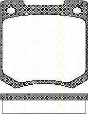 Комплект тормозных колодок, дисковый тормоз