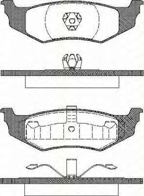Комплект тормозных колодок, дисковый тормоз
