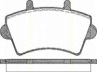 Комплект тормозных колодок, дисковый тормоз