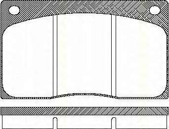 Комплект тормозных колодок, дисковый тормоз