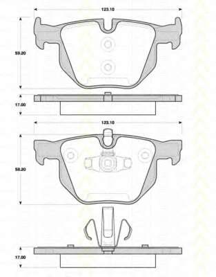 Комплект тормозных колодок, дисковый тормоз