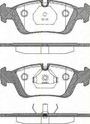 Комплект тормозных колодок, дисковый тормоз