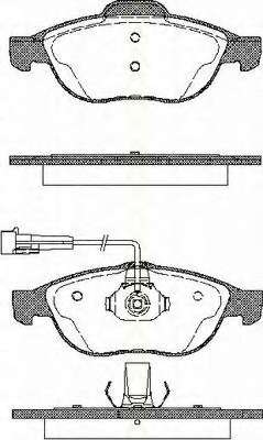 Комплект тормозных колодок, дисковый тормоз