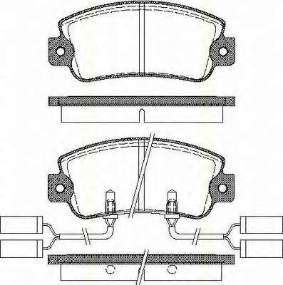 Комплект тормозных колодок, дисковый тормоз