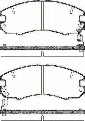 Комплект тормозных колодок, дисковый тормоз