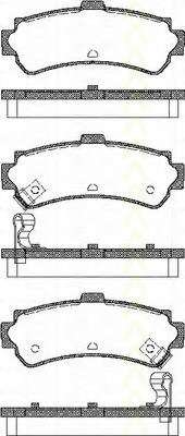 Комплект тормозных колодок, дисковый тормоз