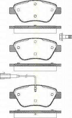 Комплект тормозных колодок, дисковый тормоз