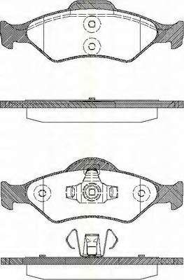 Комплект тормозных колодок, дисковый тормоз