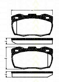 Комплект тормозных колодок, дисковый тормоз