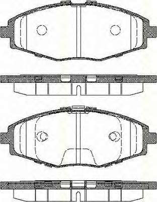 Комплект тормозных колодок, дисковый тормоз