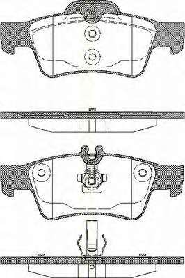 Комплект тормозных колодок, дисковый тормоз