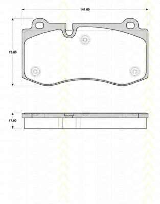 Комплект тормозных колодок, дисковый тормоз