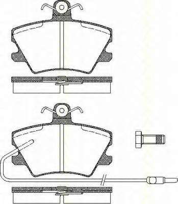 Комплект тормозных колодок, дисковый тормоз