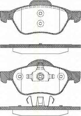 Комплект тормозных колодок, дисковый тормоз